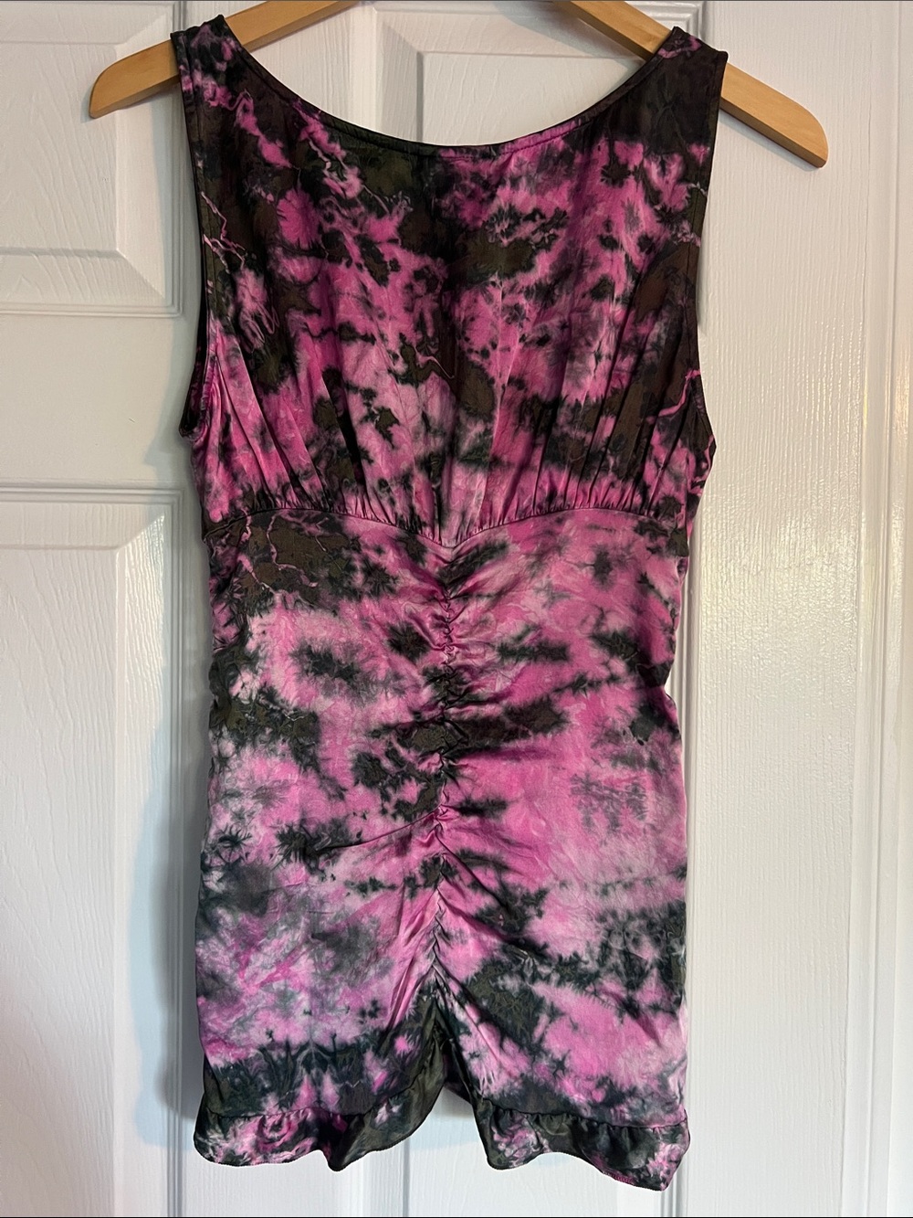 100% Silk Tie-Dye Top - Picture 5 of 6